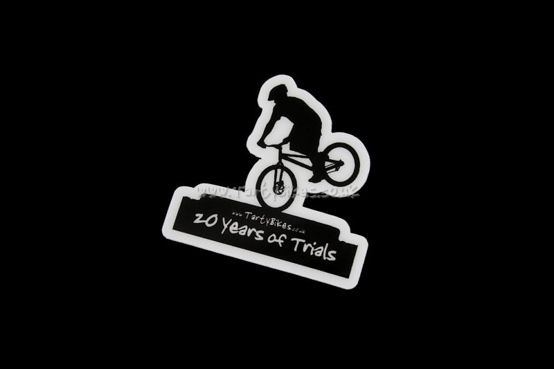 TartyBikes 20 Years of Trials Sticker, 50mm x 50mm